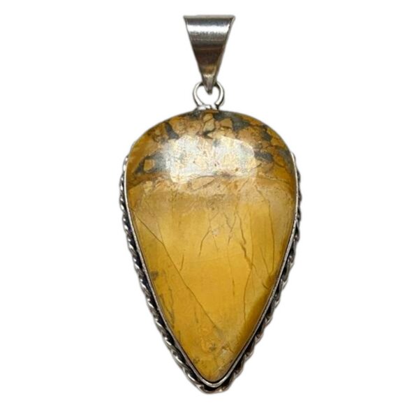 Jewelry - 130 🖤 Maligano Jasper Gemstone Crystal Stone Pendant Necklace